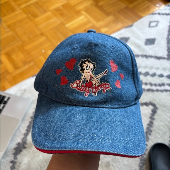 Blue Denim Betty Boop Cap - Picture 1 of 4